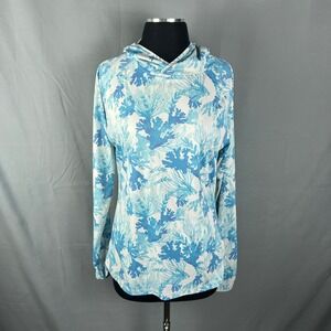 Scales Gear Performance Top Women Large Multicolor Tropical Hooded Quick Drying